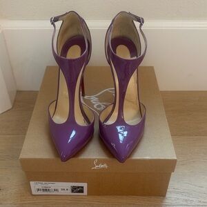 Christian Louboutin Purple Patent Heels